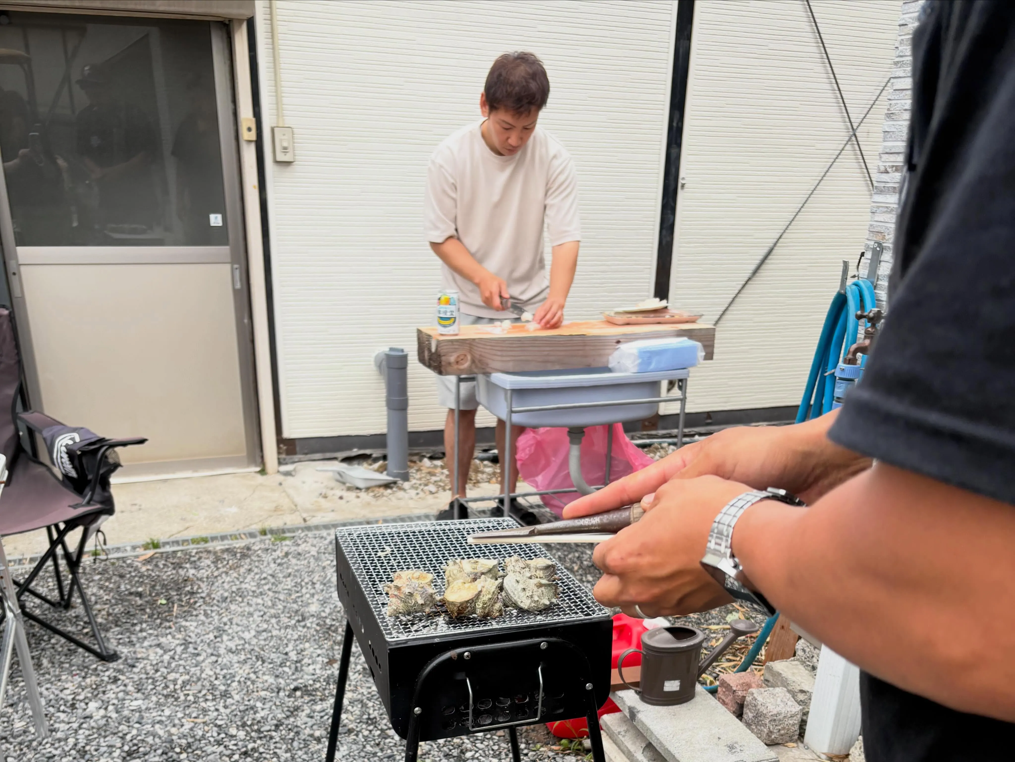 天気がイイので急遽BBQ🍖