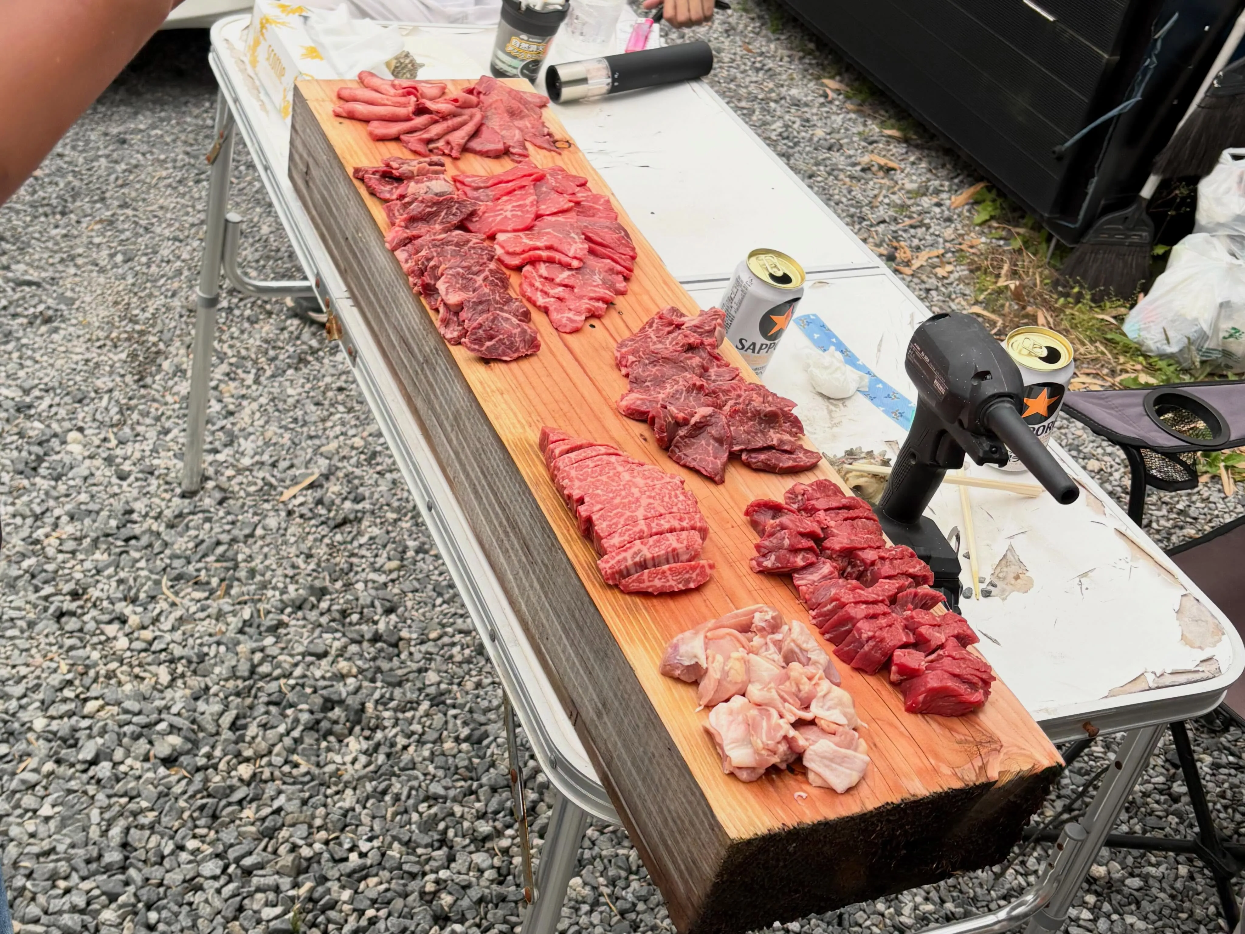 天気がイイので急遽BBQ🍖