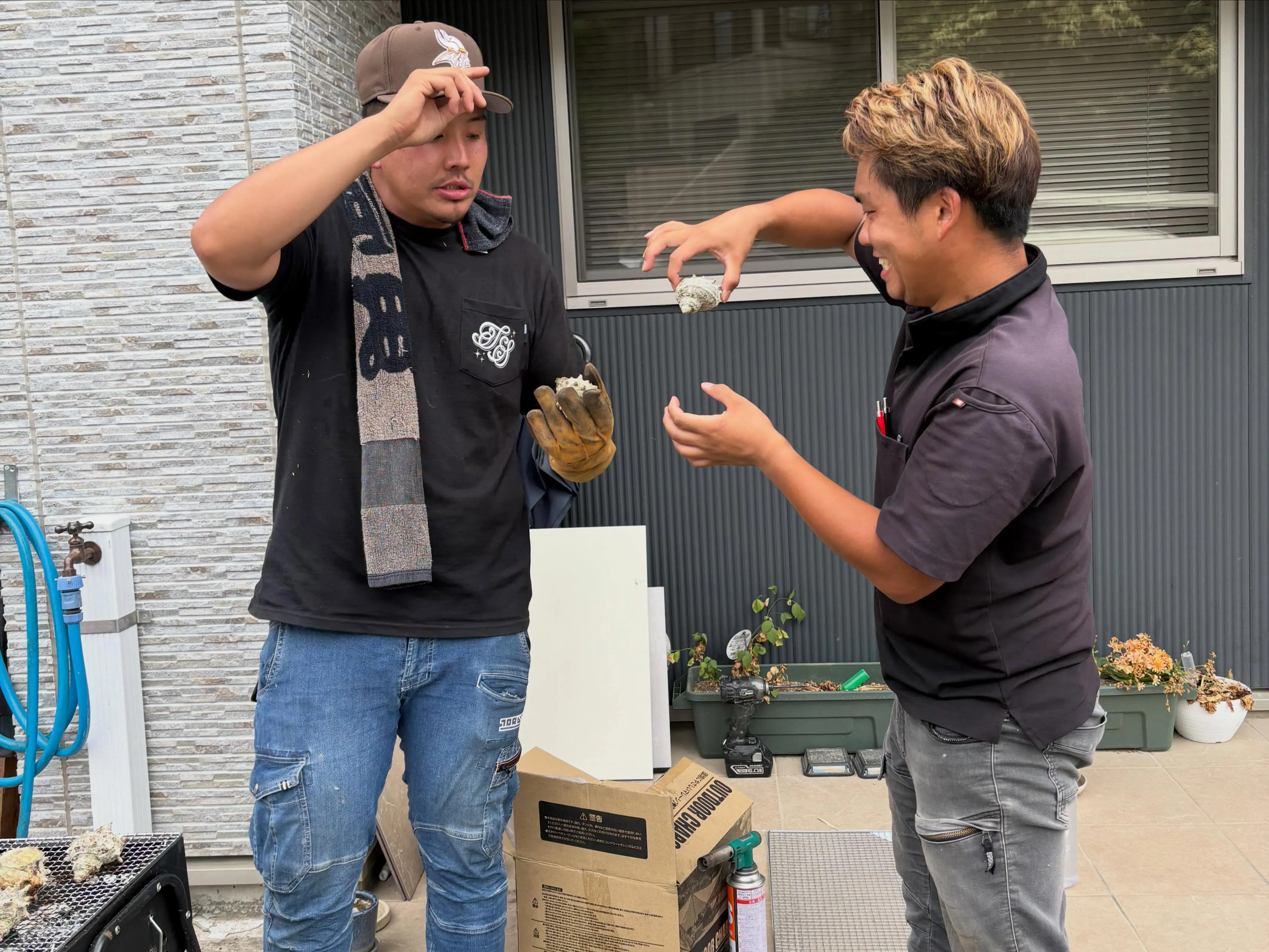 天気がイイので急遽BBQ🍖
